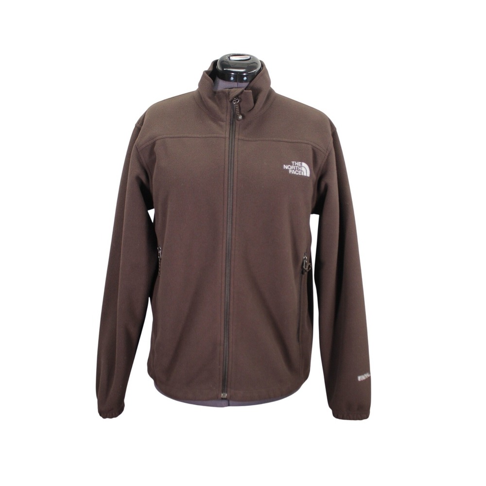 The‎ North Face WindWall Fleece Jacket Men's M Brown Outdoor Hiking Gorpcore